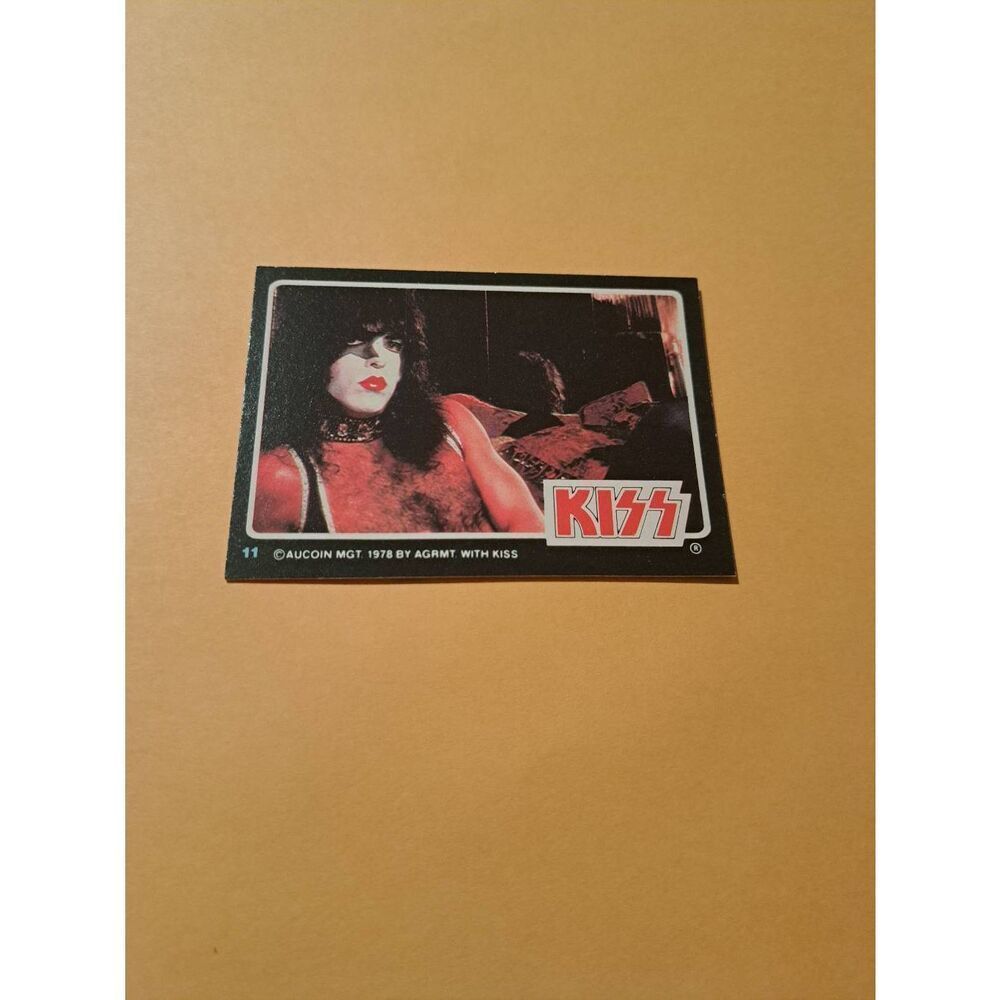 Vintage 1978 Aucoin Management AGRMT KISS Trading Card No 11 Collectible Rock